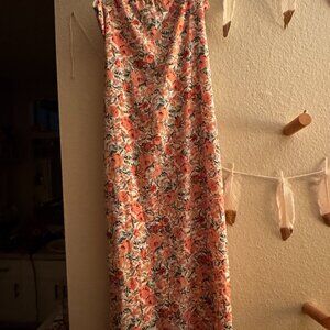 Nastygal bandeau belted floral dress